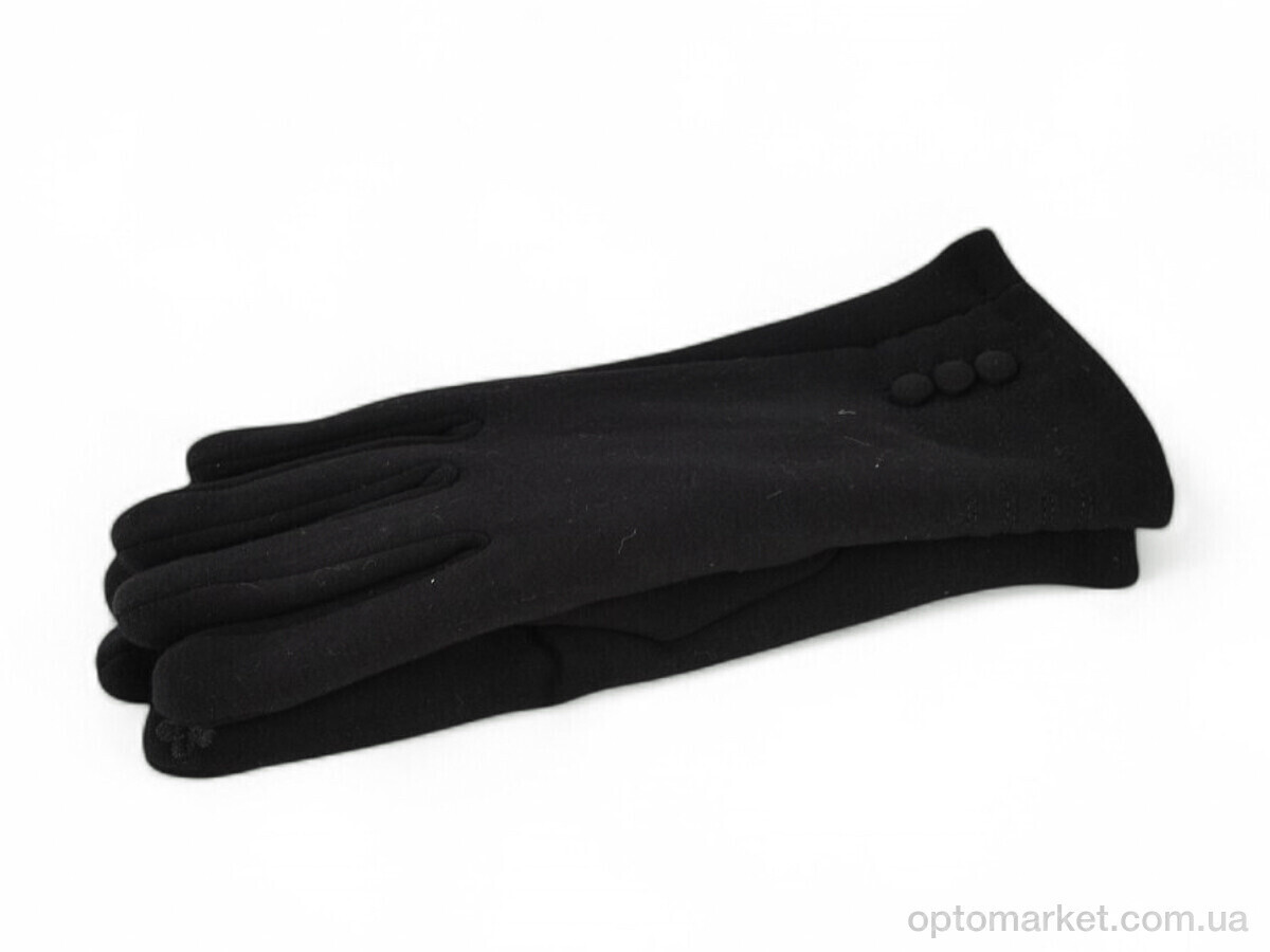 Купить Рукавички жіночі 38-8 трикотаж black Paidi чорний, фото 3