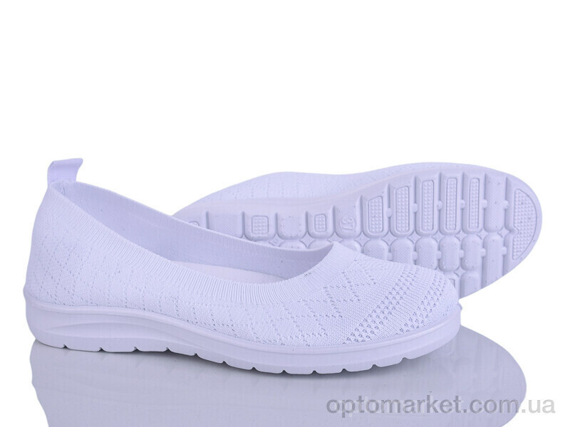 Купить Балетки жіночі 394-616 Бабочка-Mengfuna-AESD білий, фото 2