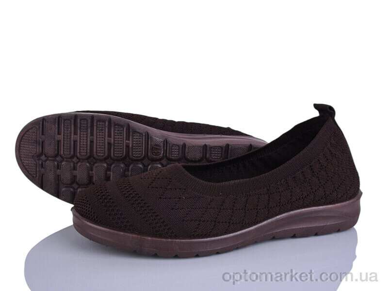 Купить Балетки жіночі 394-618 Бабочка-Mengfuna-AESD коричневий, фото 2