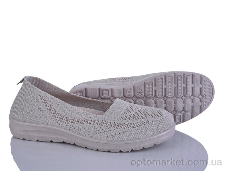 Купить Балетки жіночі 394-622 Бабочка-Mengfuna-AESD бежевий, фото 2