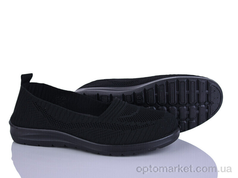 Купить Балетки жіночі 394-625 Бабочка-Mengfuna-AESD чорний, фото 2