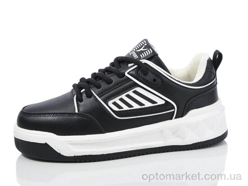 Купить Кросівки жіночі 4019-6 піна Y.Top чорний, фото 2