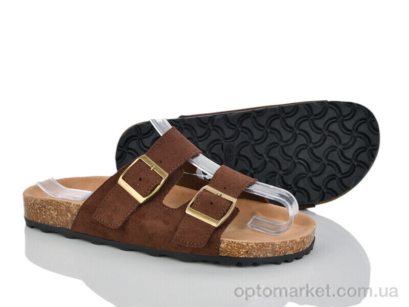 Купить Шльопанці жіночі 403-769 Бабочка-Mengfuna-AESD коричневий, фото 2