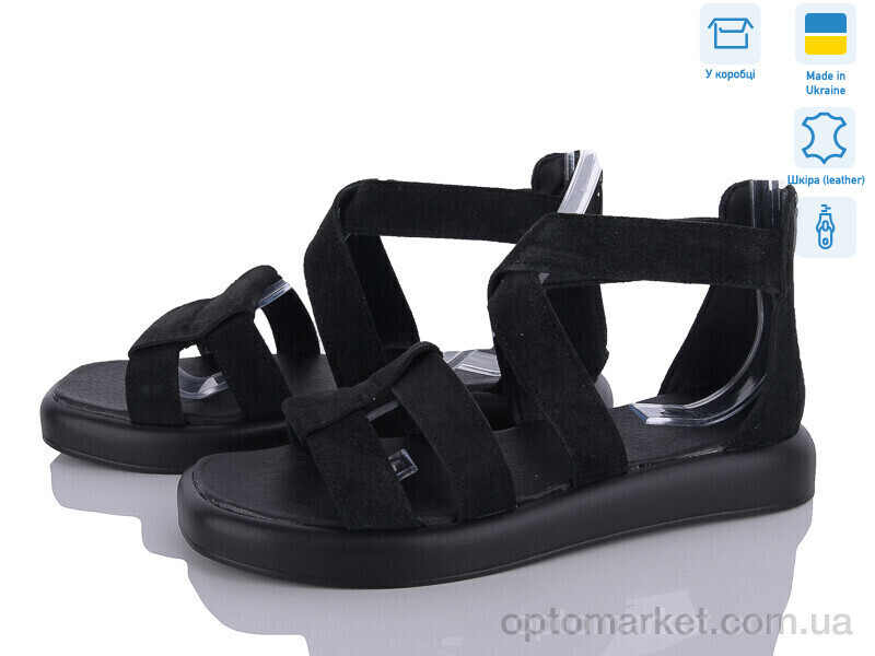 Купить Босоніжки жіночі 4071-38 чорний замш A.N.I.One чорний, фото 2