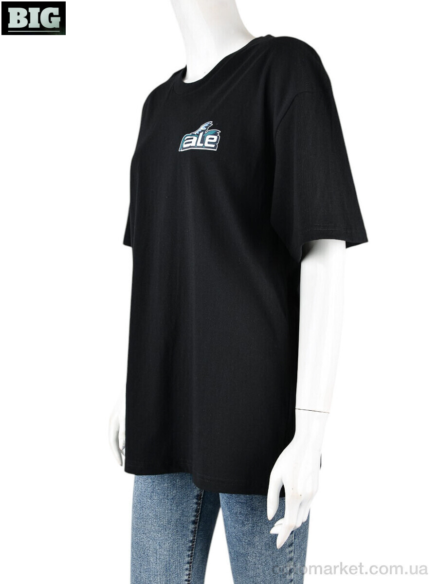 Купить Футболка жіночі 4071-W01-1 black Ale Edition чорний, фото 4