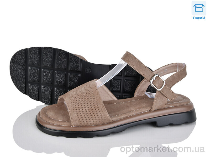 Купить Босоніжки жіночі 4075-DZ01-4 PLPS коричневий, фото 2