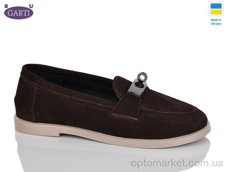 Купить Туфлі жіночі 409 корич замш Garti коричневий, фото 2