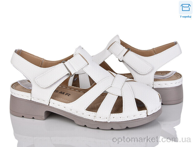 Купить Босоніжки жіночі 4105-2310-2 WSMR білий, фото 2
