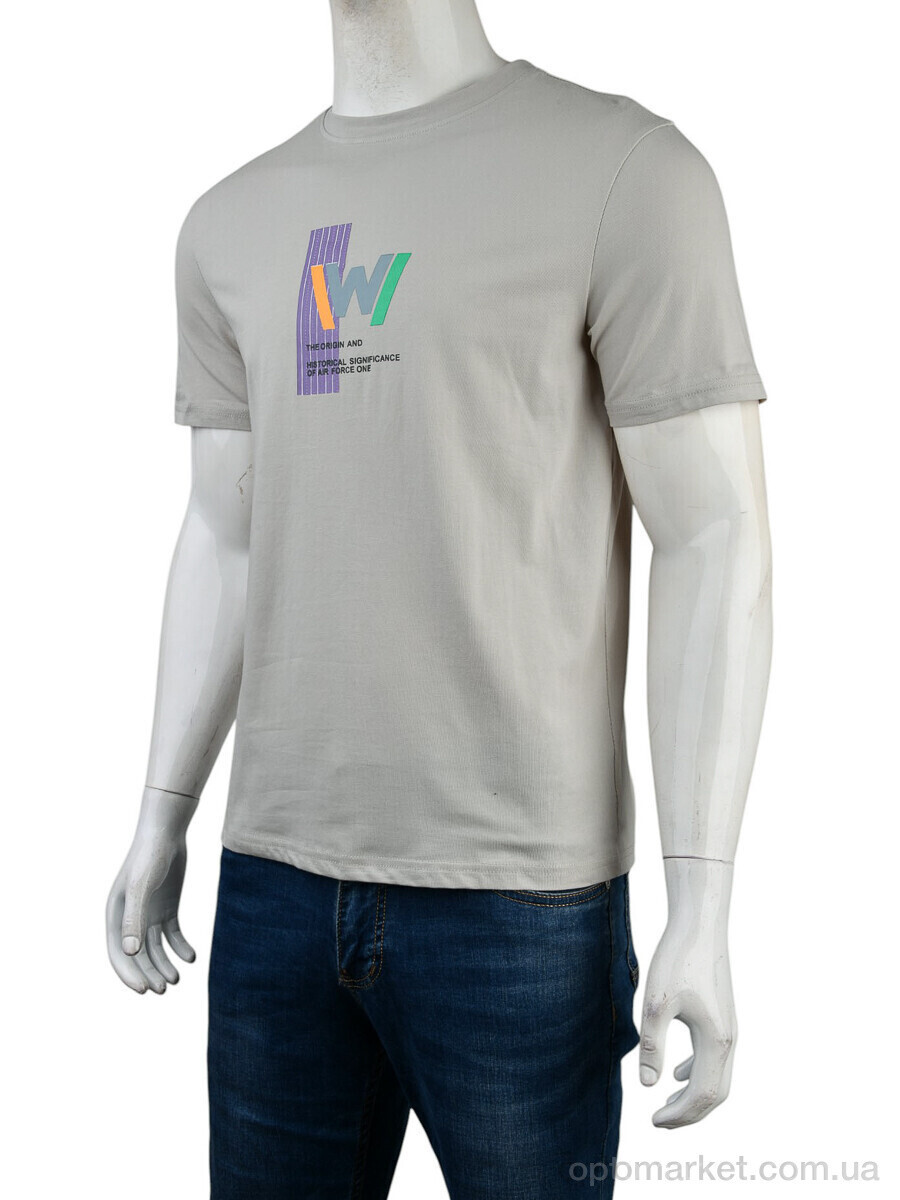 Купить Футболка чоловічі 4117-NT48-21-3 grey Nana сірий, фото 4