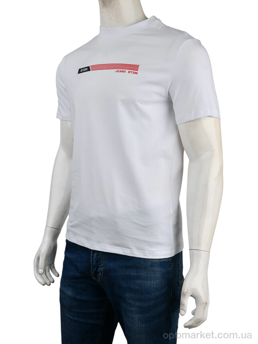 Купить Футболка чоловічі 4117-NT48-23-2 white Nana білий, фото 4