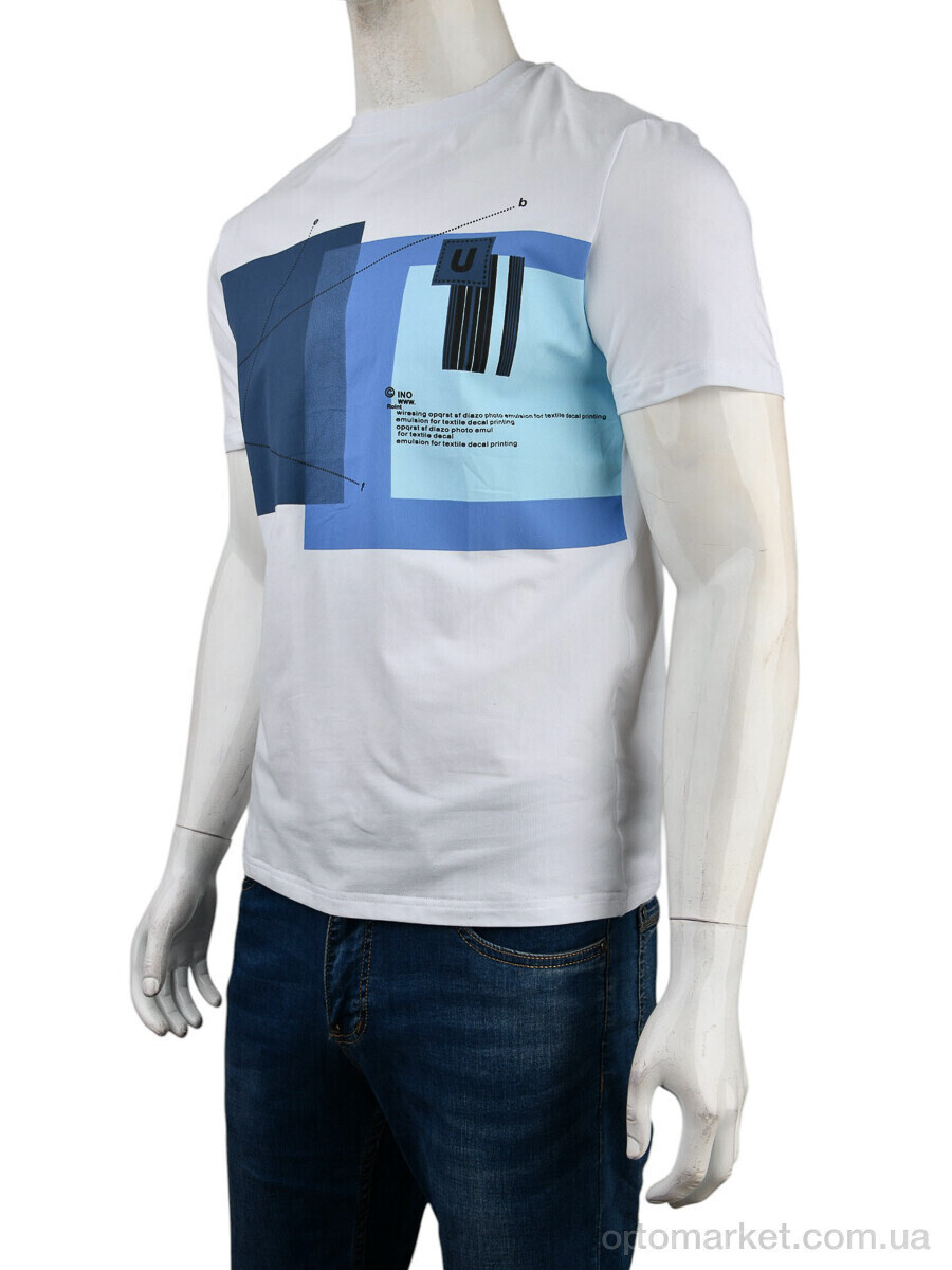 Купить Футболка чоловічі 4117-NT48-28-2 white Nana білий, фото 4