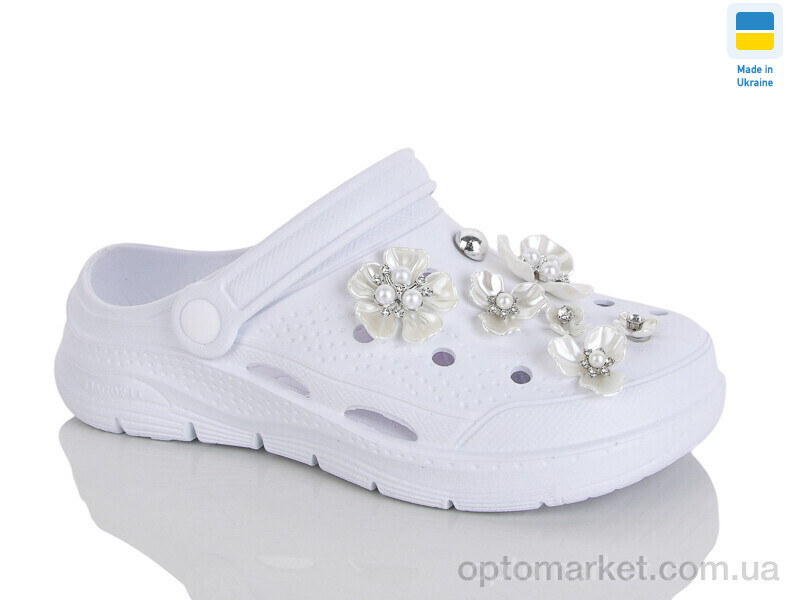 Купить Крокси жіночі 414 білий Dago білий, фото 2