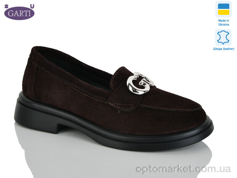 Купить Туфлі жіночі 422 коричневий замш003-2 Garti коричневий, фото 2