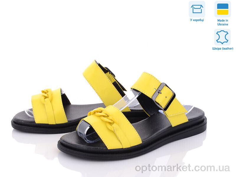 Купить Шльопанці жіночі 428 ж.ш. G-Aira жовтий, фото 2