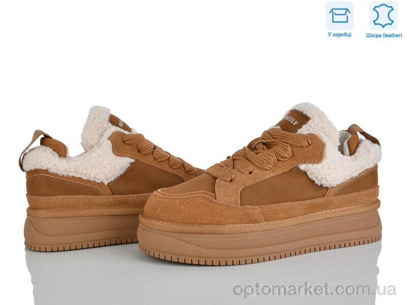 Купить Кросівки жіночі 4289-E33-5 Hoseily коричневий, фото 2