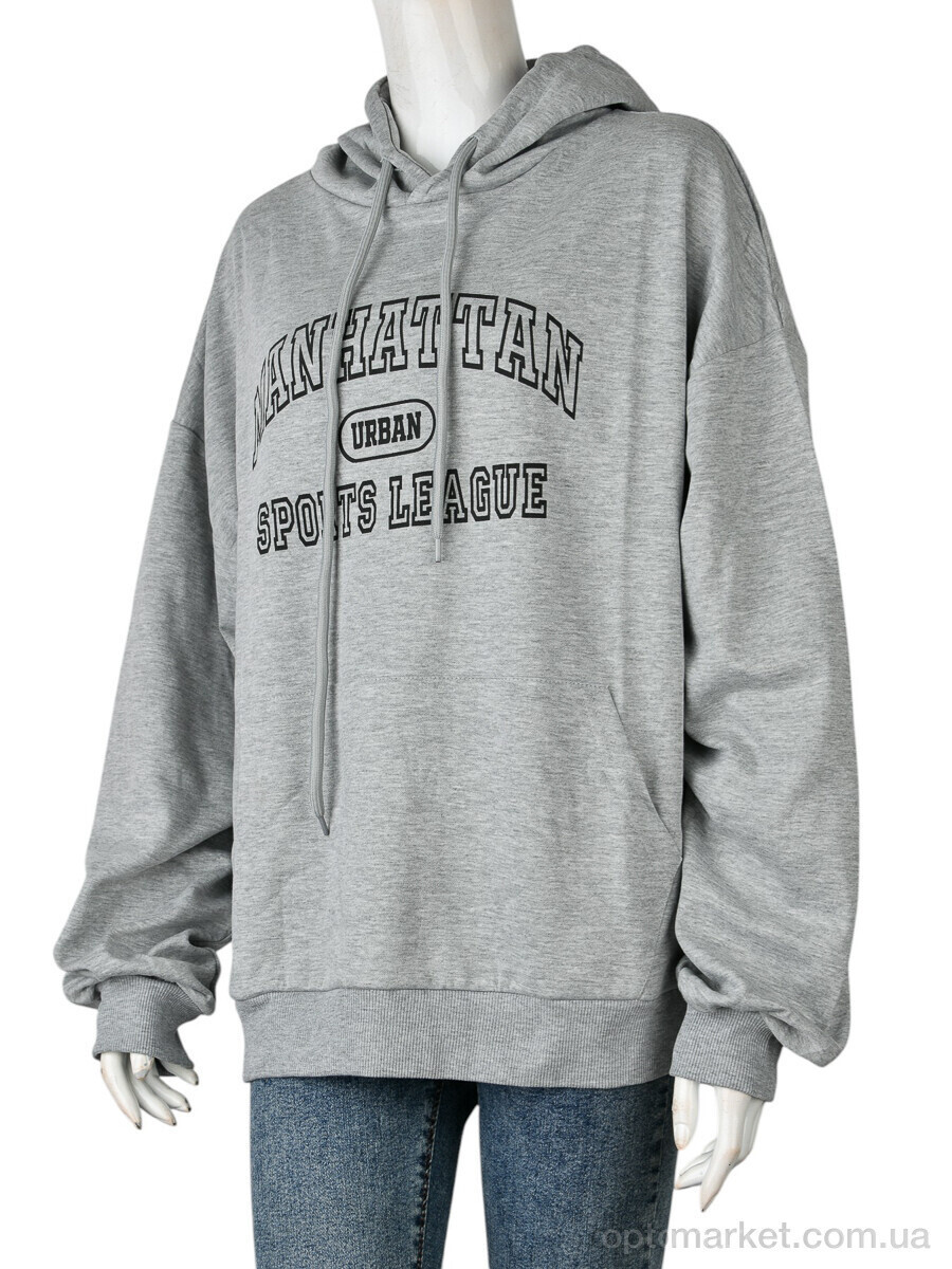 Купить Батник жіночі 4340-1 grey Magenta сірий, фото 2