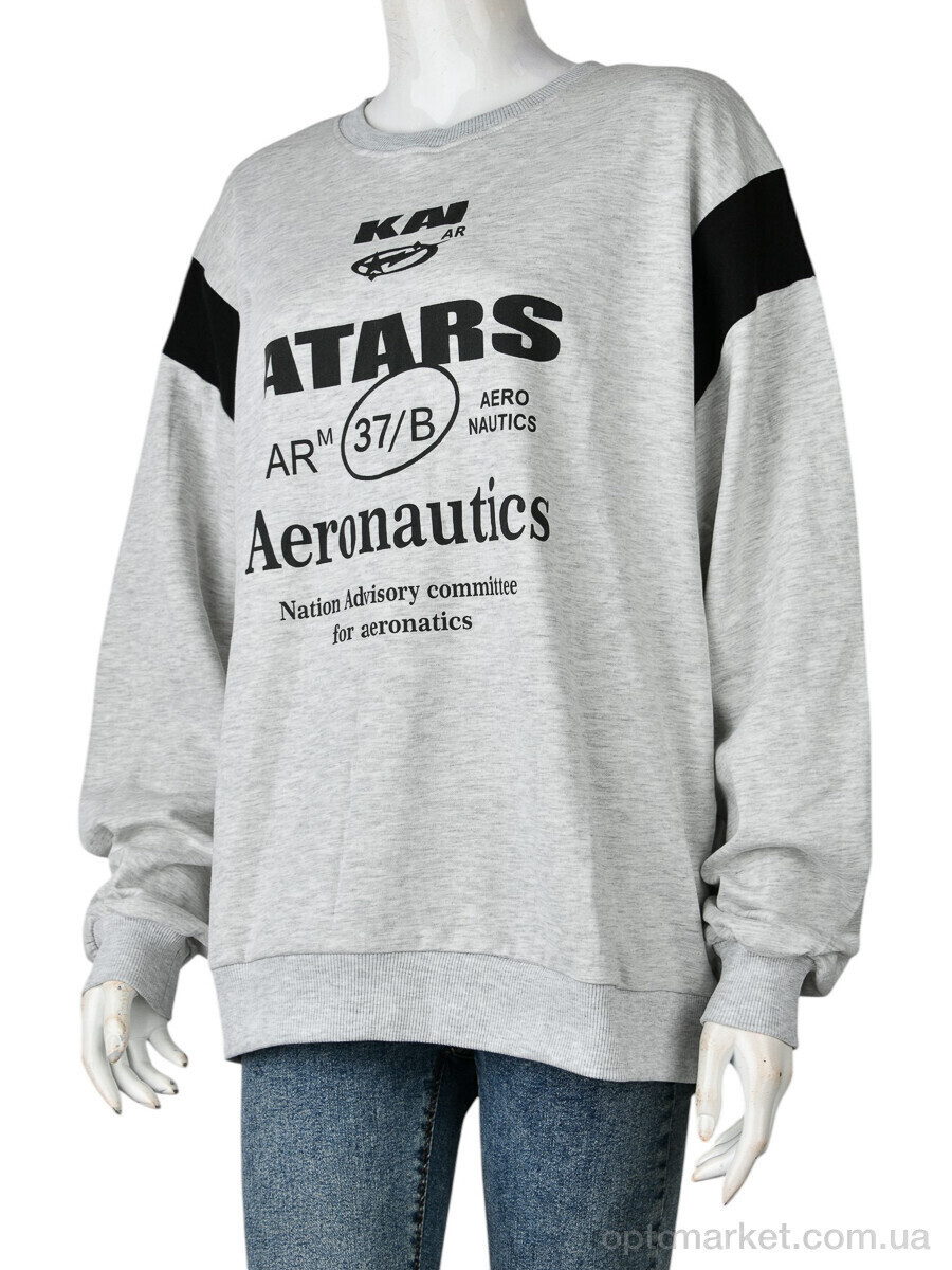 Купить Батник жіночі 4340-2 grey Magenta сірий, фото 2