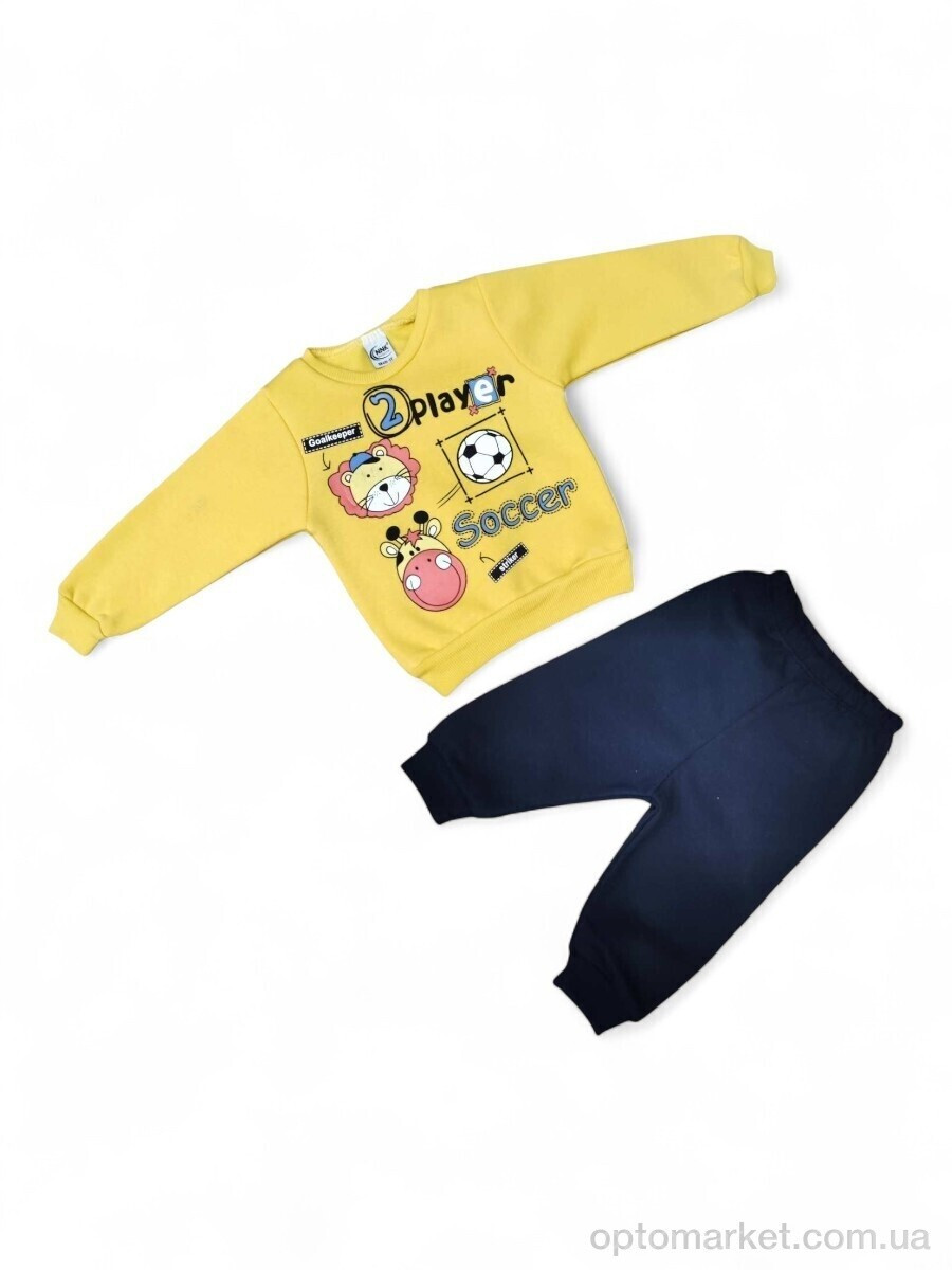 Купить Комплекти дитячі дитячі 43636 жовтий реглан-штани NNK Kids жовтий, фото 2