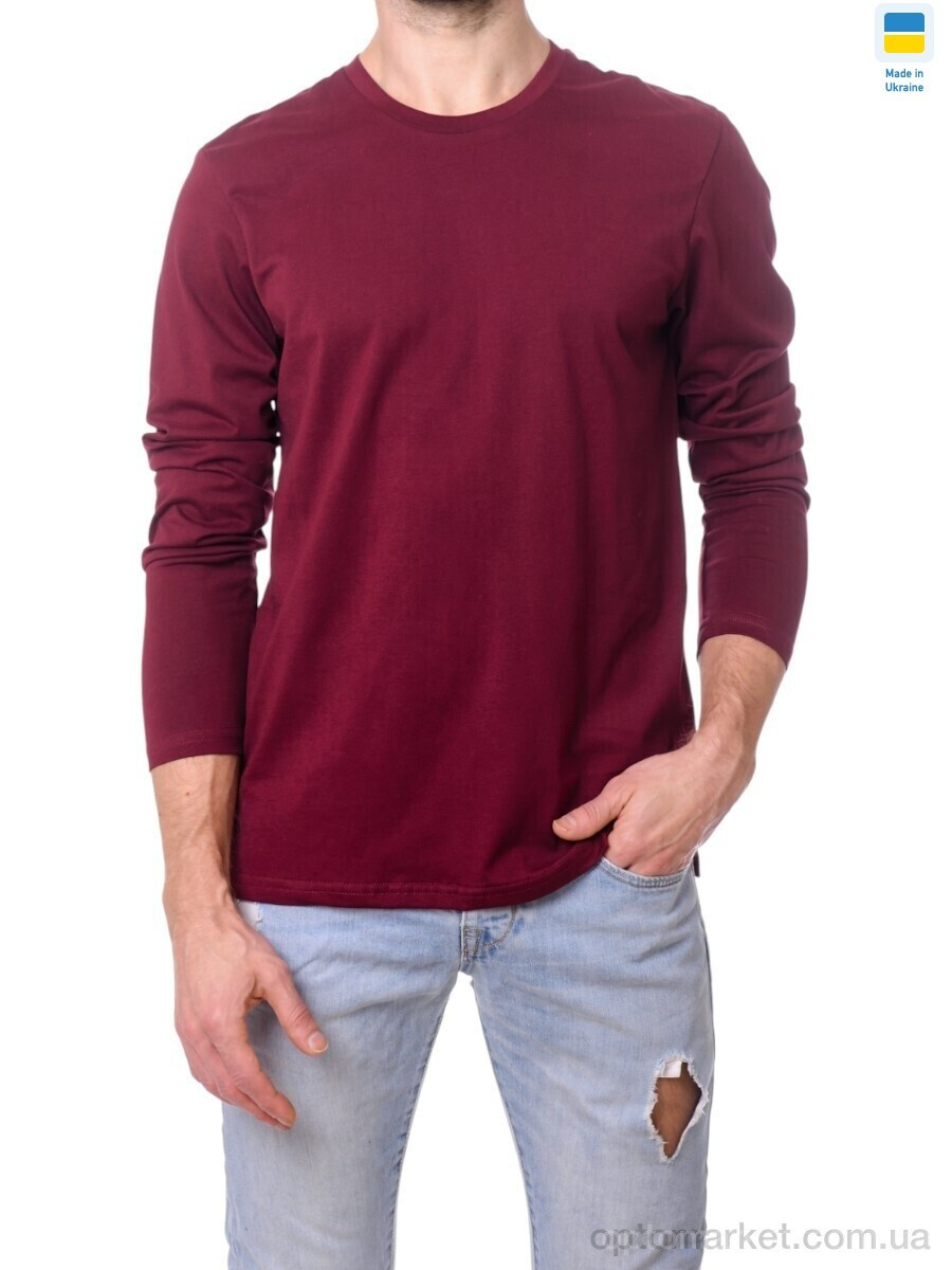 Купить Батник чоловічі 44 логслів бордовий Sport style бордовий, фото 2