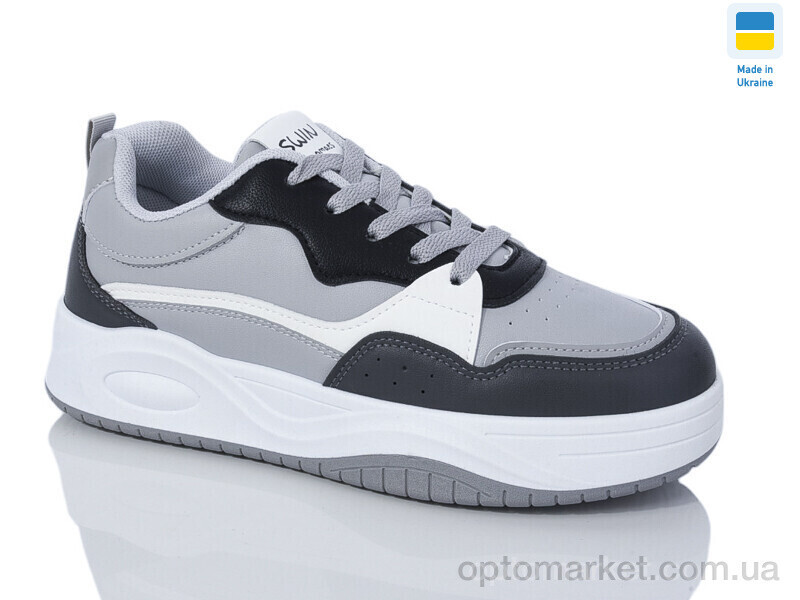 Купить Кросівки жіночі 4809-3 Swin сірий, фото 2