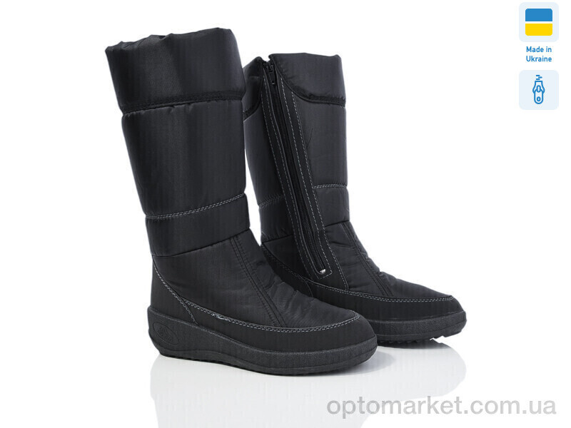 Купить Дутики жіночі 501 чорний Favorit чорний, фото 2