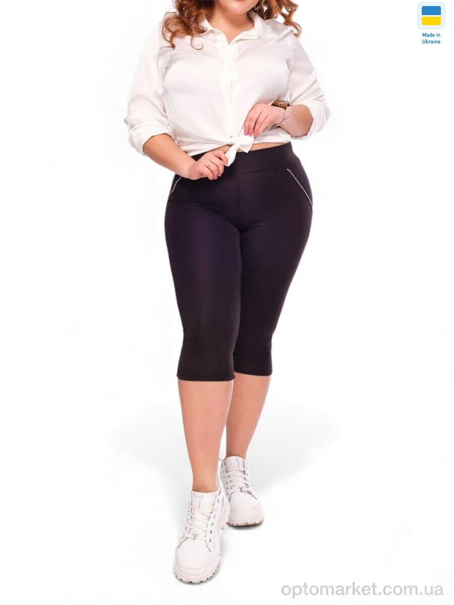 Купить Капрі жіночі 50215 чорний Sport style чорний, фото 2