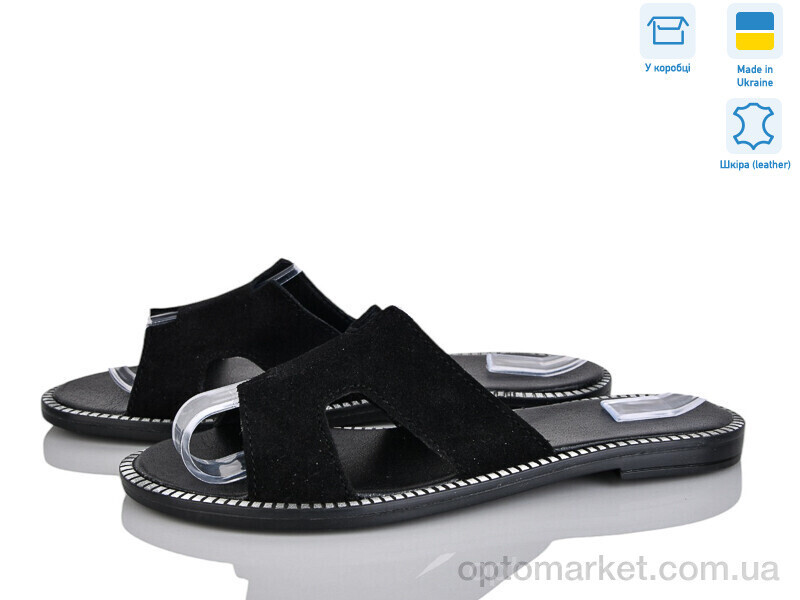 Купить Шльопанці жіночі 50506-1 Ailinda чорний, фото 2