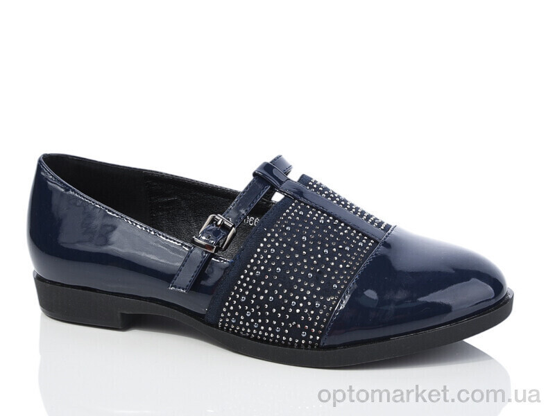 Купить Туфлі жіночі 5066-3 blue Башили синій, фото 2