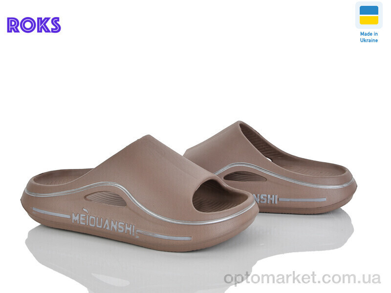 Купить Шльопанці жіночі 507-020 мокко Roks коричневий, фото 2