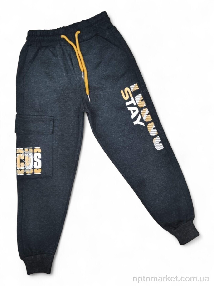 Купить Спортивні штаны дитячі 5082 т.сірий Stay Paris Kids сірий, фото 2