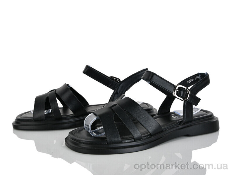 Купить Босоніжки жіночі 5098-110 LianZuXiang чорний, фото 2