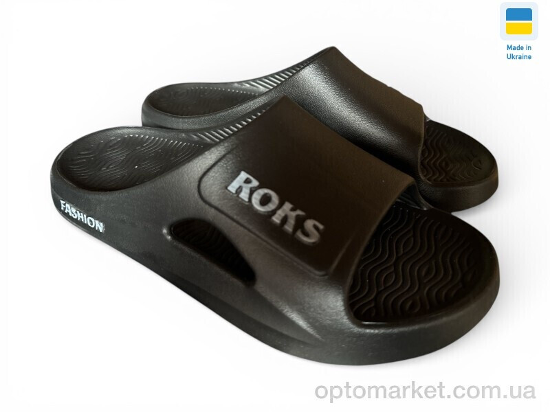 Купить Шльопанці чоловічі 511-010 чорний Roksol чорний, фото 2