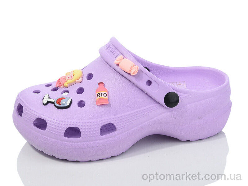 Купить Крокси жіночі 5139-375 Luck Line рожевий, фото 2