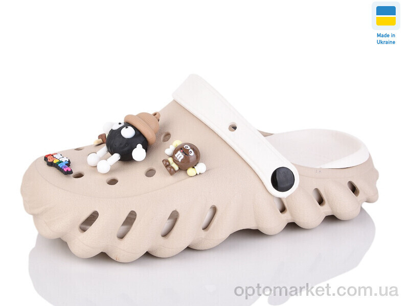 Купить Крокси жіночі 5161-381A Luck Line бежевий, фото 2