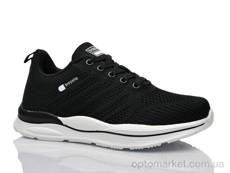 Купить Кросівки унісекс 5195-7 Bayota чорний, фото 3