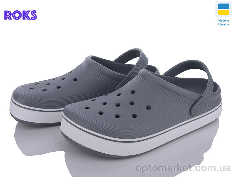 Купить Крокси чоловічі 523 т.сірий Dago сірий, фото 2