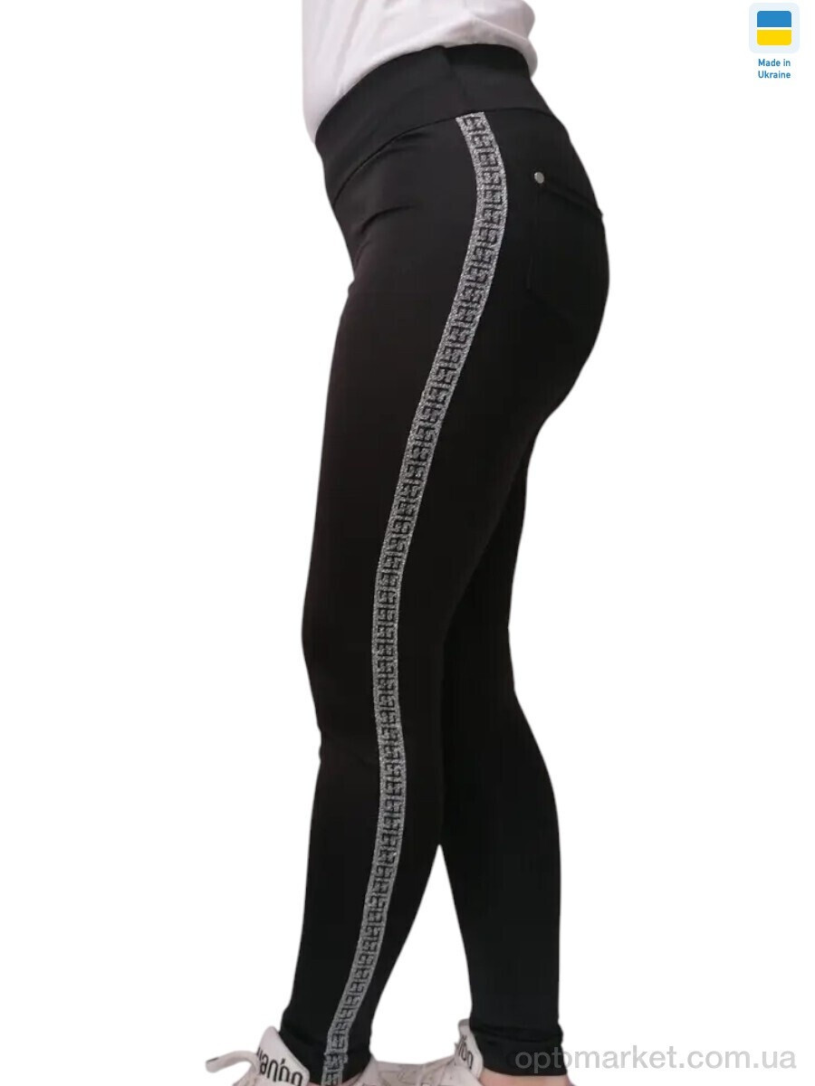 Купить Лосини жіночі 5329 чорний Sport style чорний, фото 2