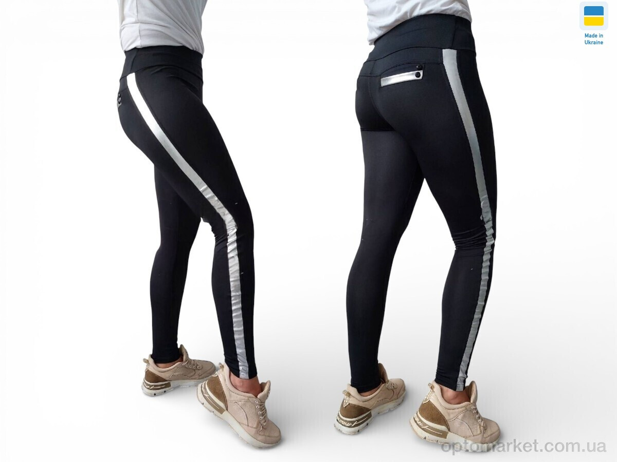 Купить Лосини жіночі 538 чорний Sport style чорний, фото 2