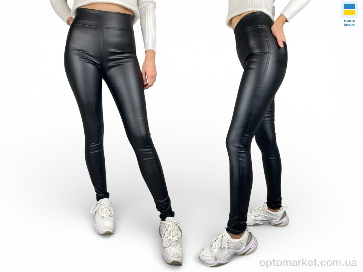 Купить Лосини жіночі 53911 чорний Sport style чорний, фото 2