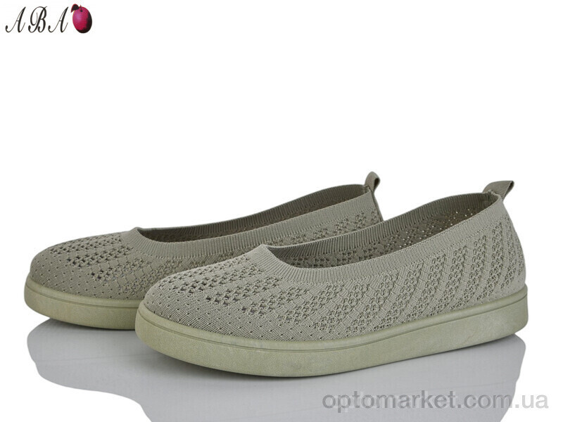 Купить Балетки жіночі 5862-1-3 Aba зелений, фото 3