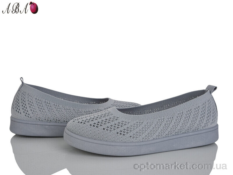 Купить Балетки жіночі 5862-1-5 Aba сірий, фото 3