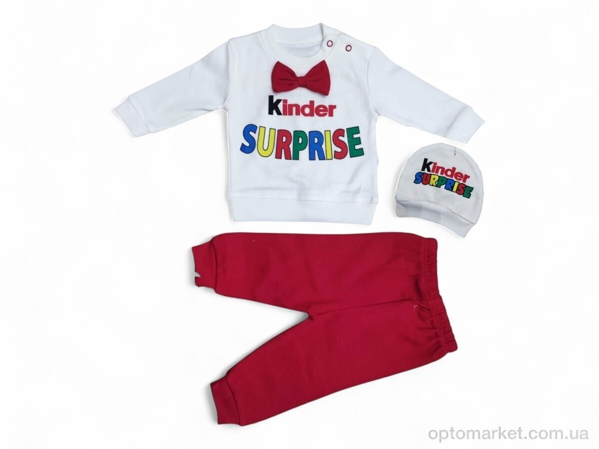 Купить Комплекти дитячі дитячі 5886 білий батнік-штани з шапочкою Murat Baby білий, фото 2