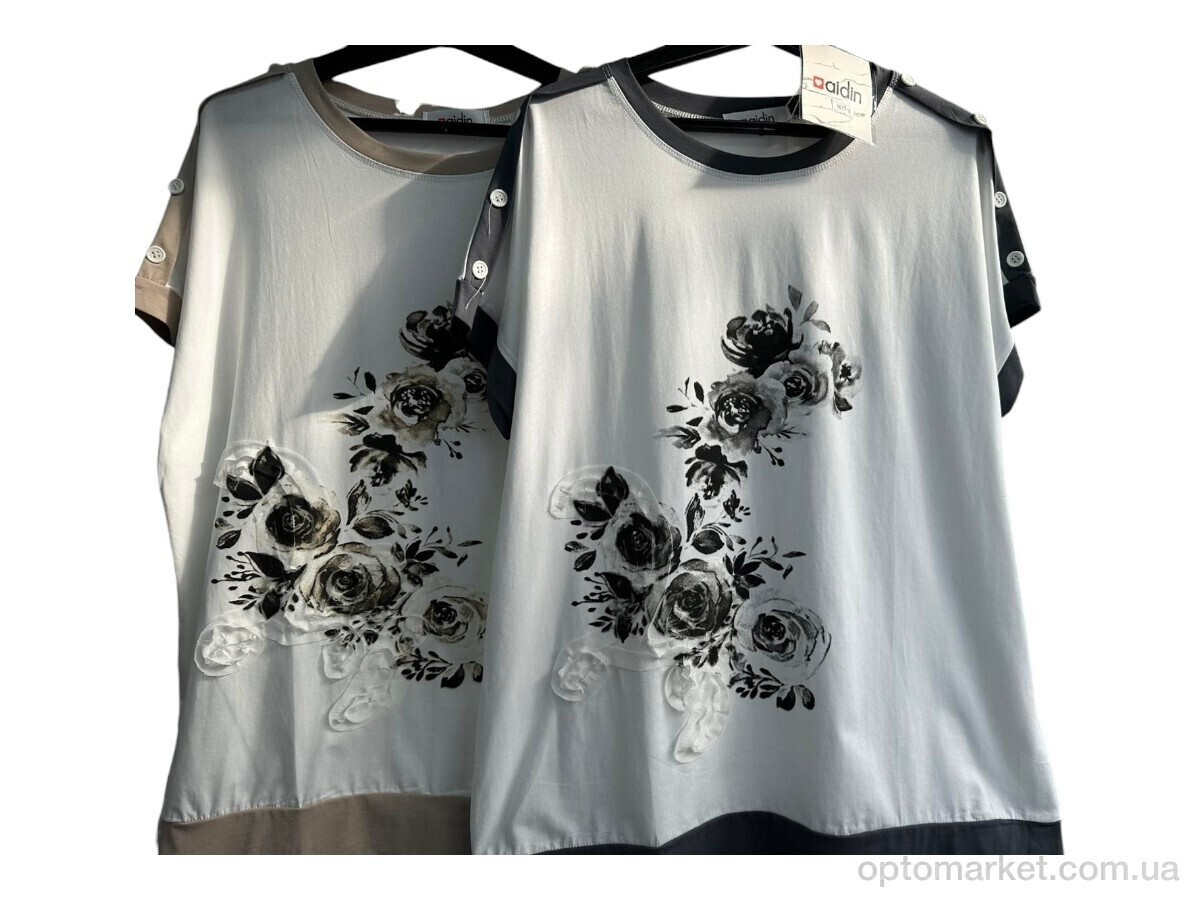 Купить Футболка жіночі 59 білий Aidin білий, фото 2