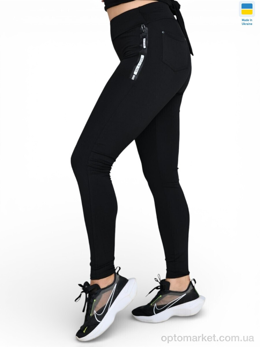 Купить Лосини жіночі 5911 чорний Sport style чорний, фото 2