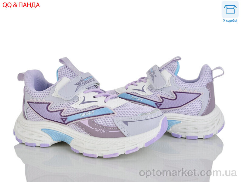 Купить Кросівки дитячі 6-142-4 QQ&Панда фіолетовий, фото 3