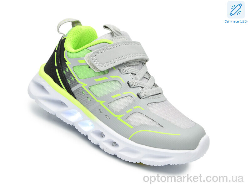 Купить Кросівки дитячі 60007D LED Bi&Ki сірий, фото 3