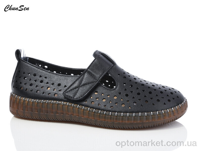 Купить Туфлі жіночі 6015-1 Chunsen чорний, фото 2