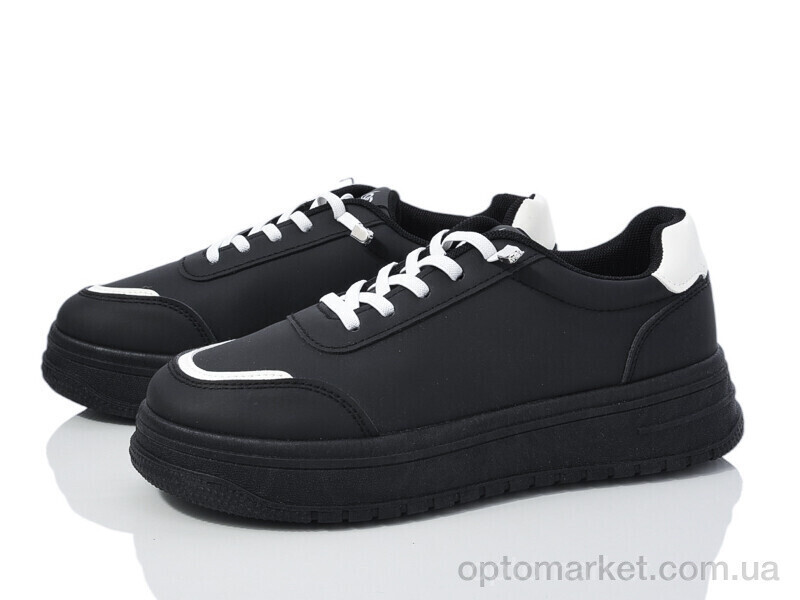 Купить Кросівки жіночі 602-1 LQD чорний, фото 2