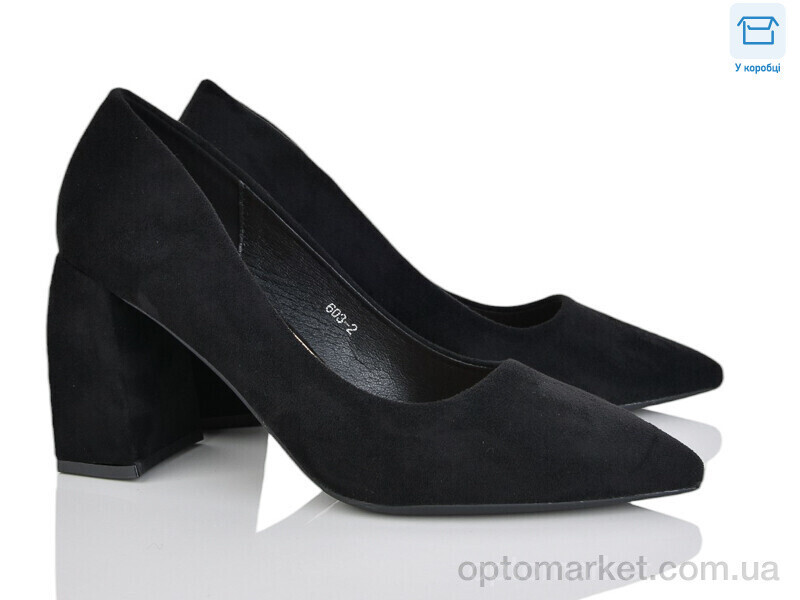 Купить Туфлі жіночі 603-2 Lemon чорний, фото 2