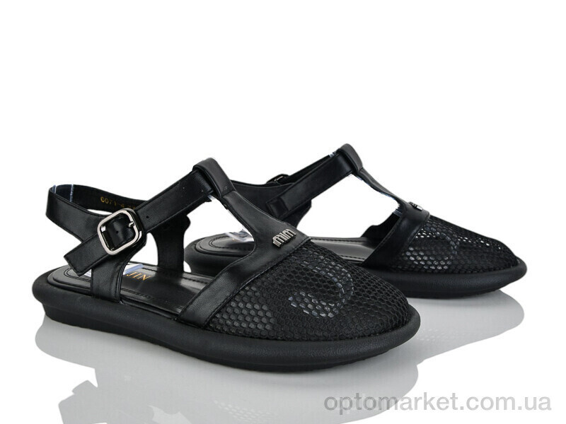 Купить Босоніжки жіночі 6071-4 Baijin чорний, фото 2